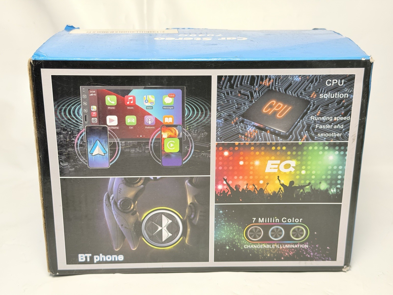 7″ HD LED Touchscreen Double Din Car Stereo 60Wx4 Bluetooth & Aux In, USB Ports