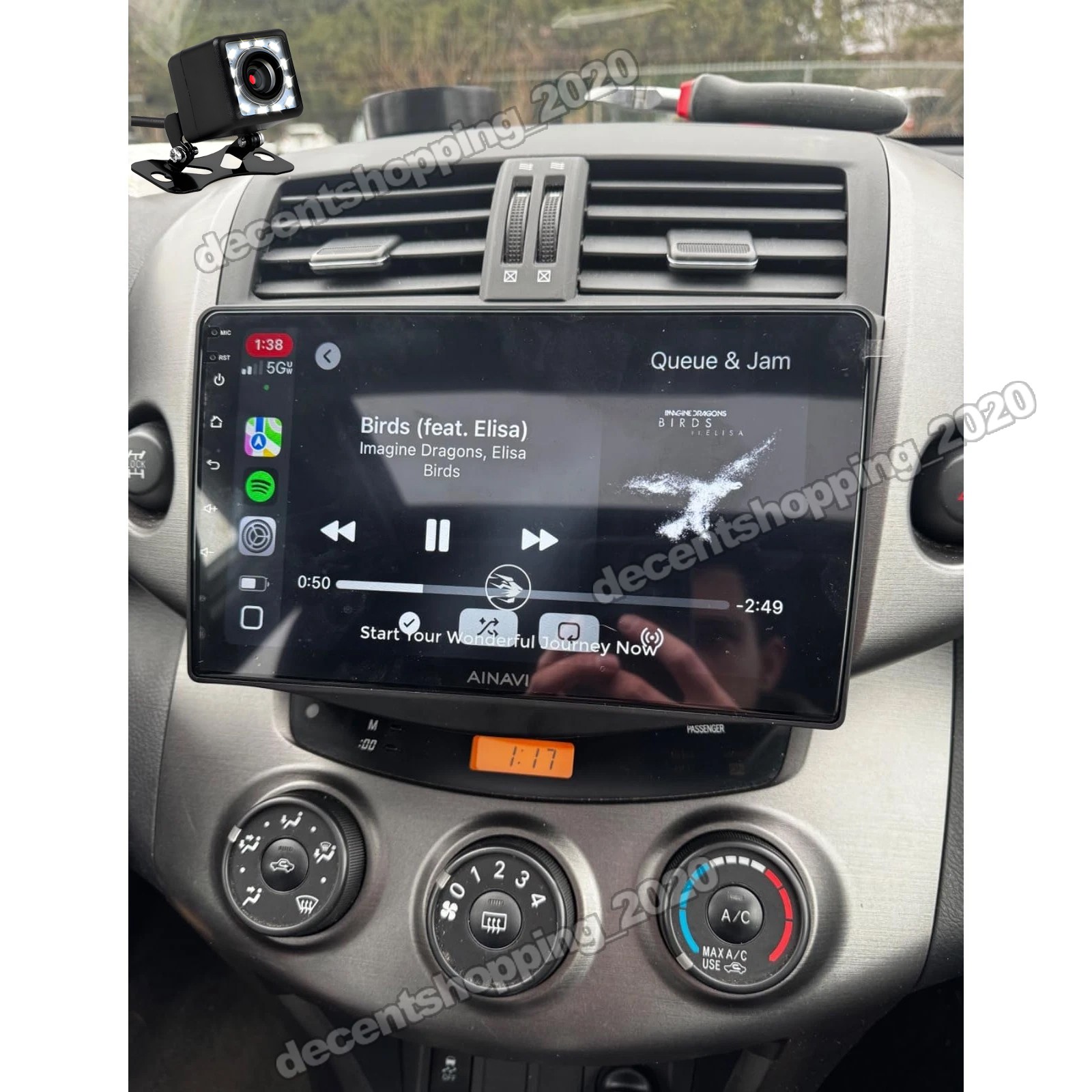 For Toyota RAV4 2007-2012 Apple Carplay Android 15 Car GPS Radio Stereo 2+32G