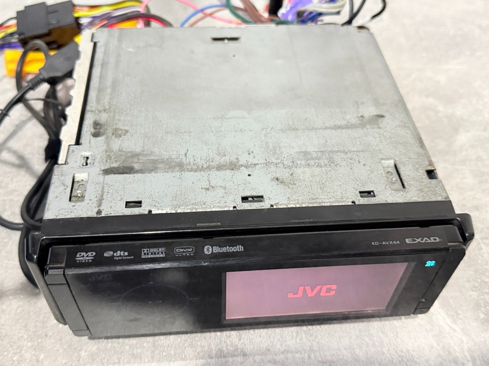 JVC KD-AVX44 Dvd Car Stereo 3.5″ Touchscreen Bluetooth USB 1DIN Head Unit