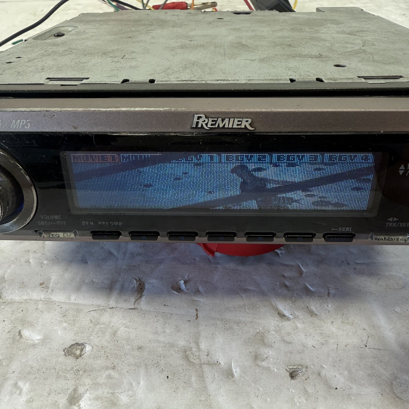 (FOR PARTS) Pioneer Premier DEH-P860MP Old School Stereo OEL DOLPHIN GRAPHICS!