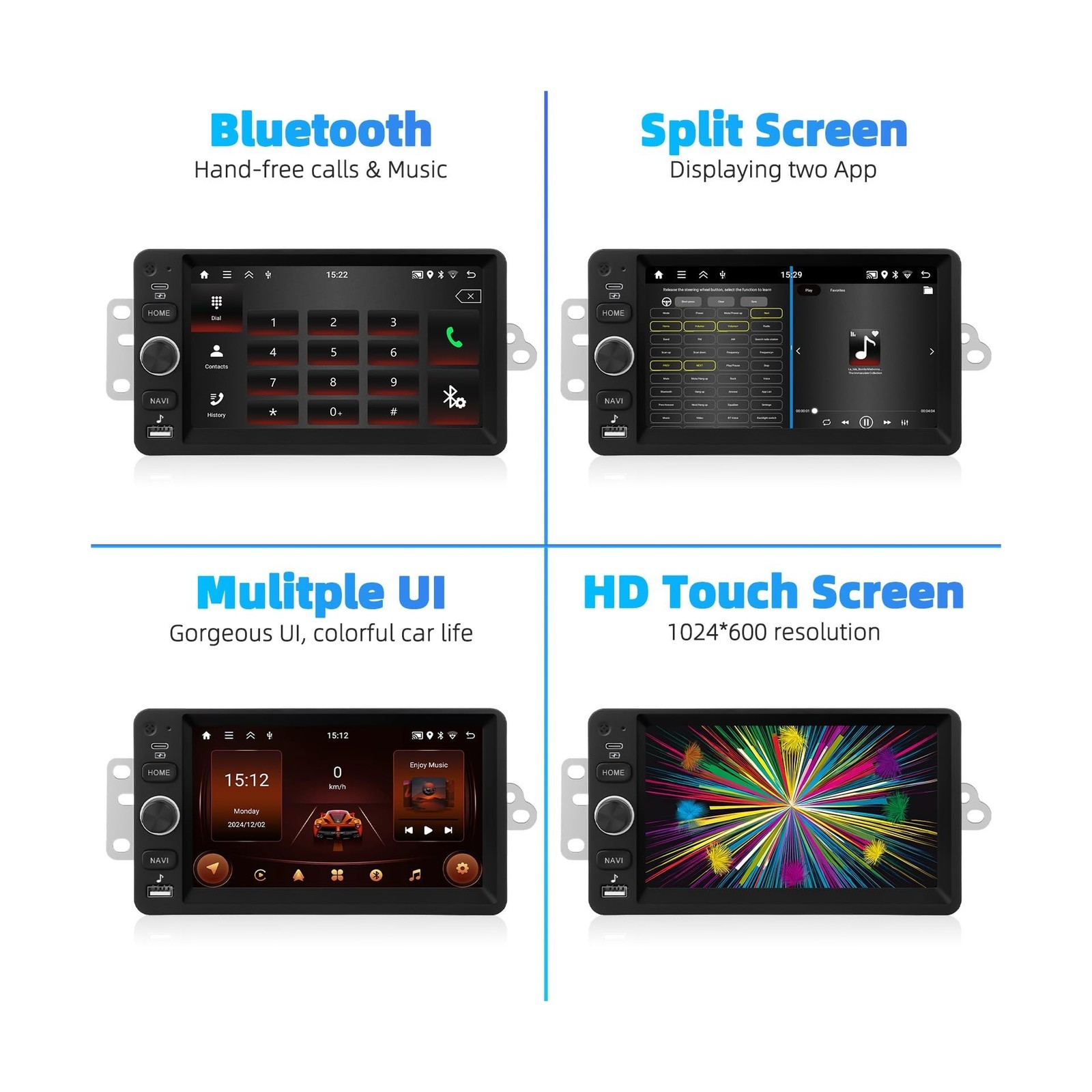 2G+64G Android Car Stereo Radio for Chevy Chevrolet Silverado SSR Tahoe 2003-…