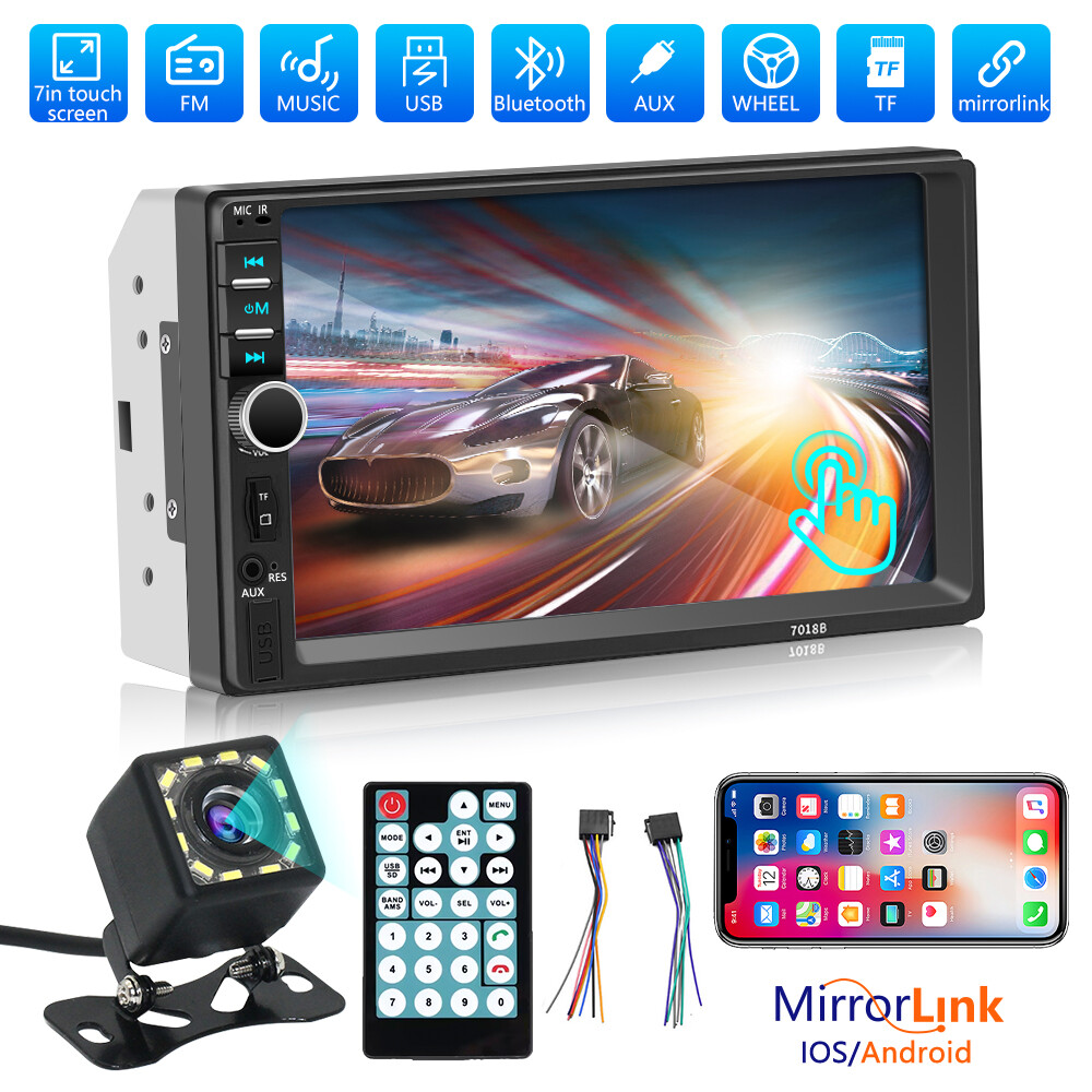7”Radio Estereo De Pantalla Para Coche Carro Audio Tactil Double 2Din Bluetooth