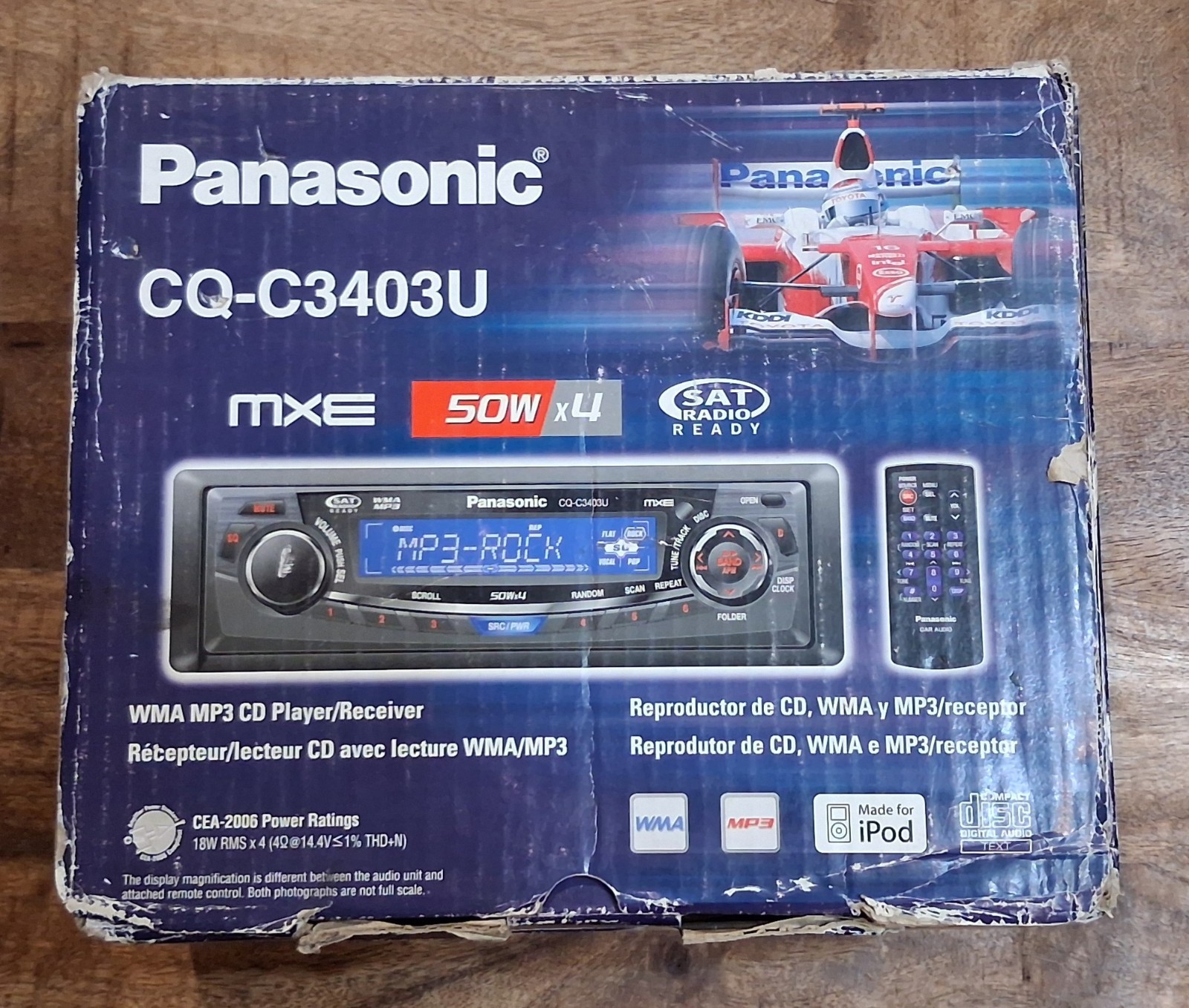 PANASONIC CQ-C3403U MP3 Cd Player/Receiver MXE High Power 50Wx4