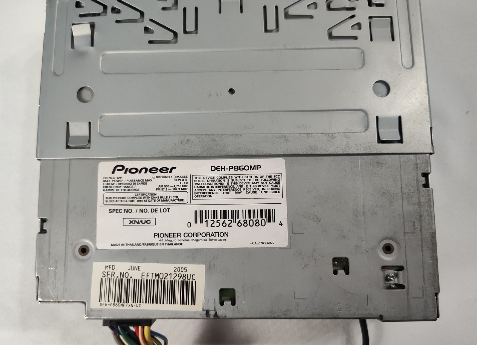 Pioneer Premier DEH-P860MP Old School Stereo OEL DOLPHIN GRAPHICS Parts Only
