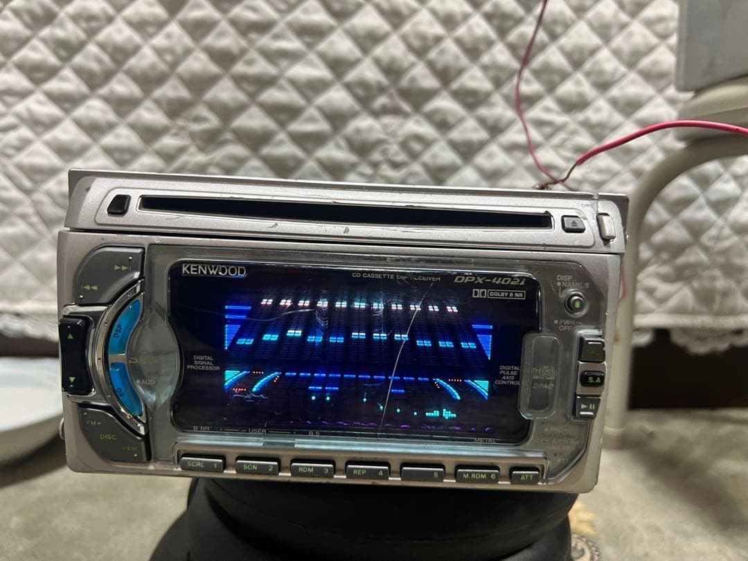 KENWOOD DPX-4021 CD Cassette DSP 2DIN Audio Receiver Tested Japan