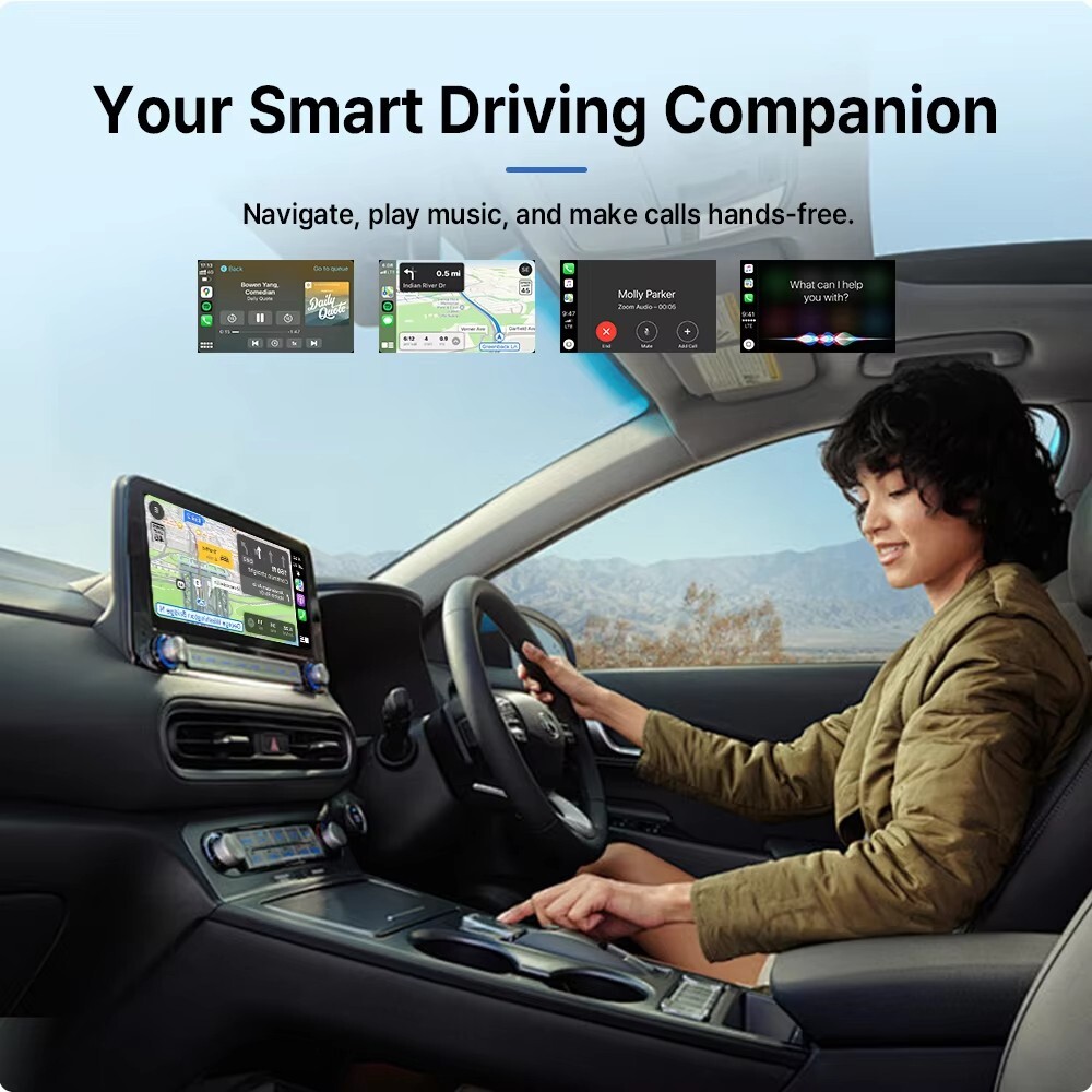 3-in-1 Android 13 CarPlay Ai Box Wireless Android Auto Adapter -QCM6125 -8+128G