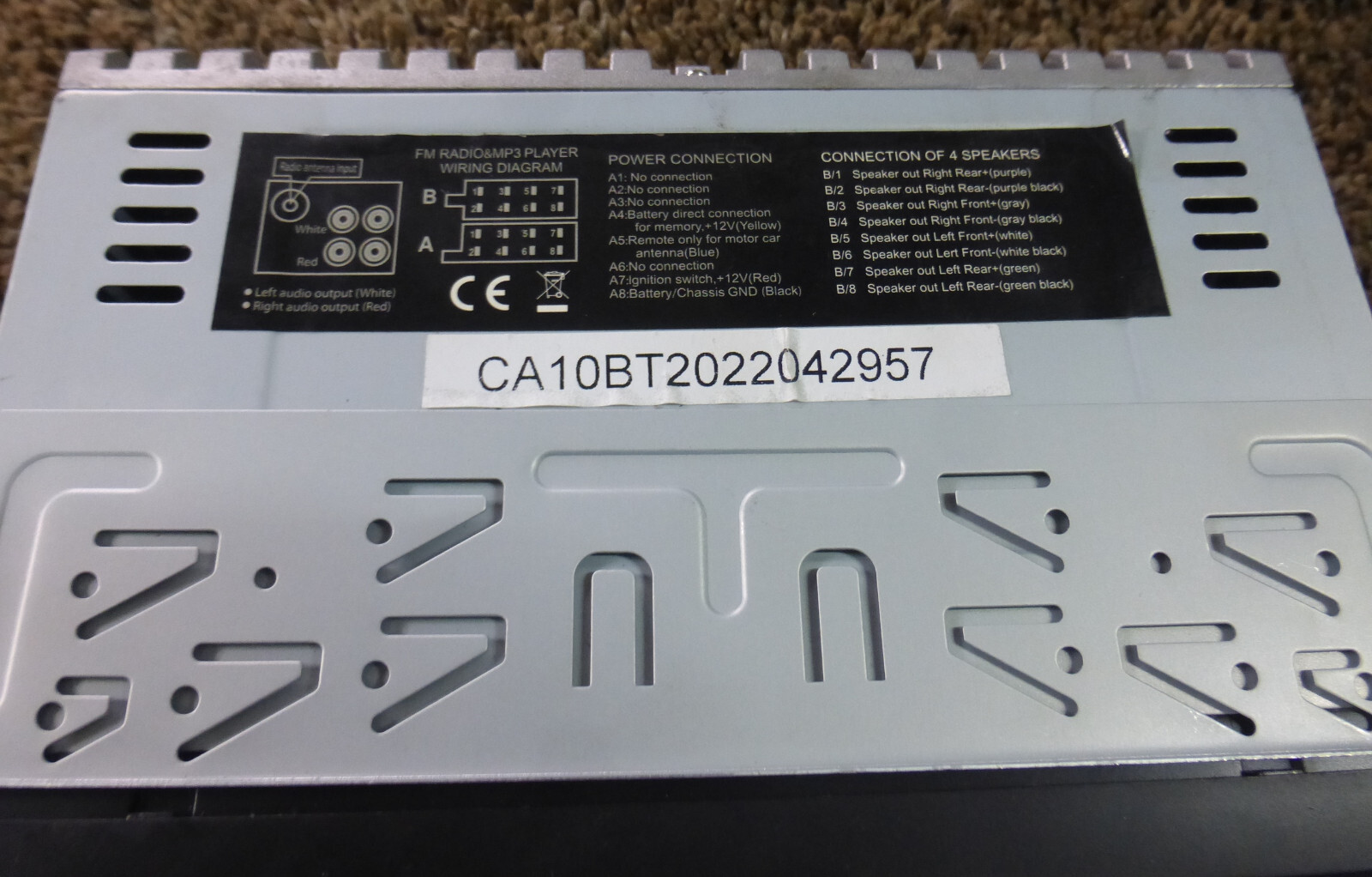 Single Din Car Stereo Radio: Bluetooth with App Control AKAMATE