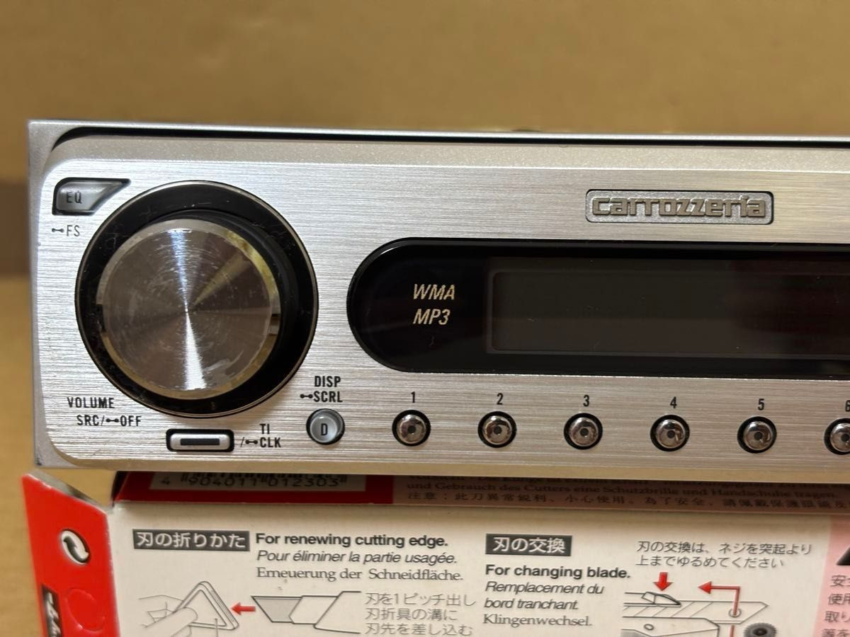Pioneer Carrozzeria DEH-P7 1din Car Audio CD Player Tested Working Vary Good