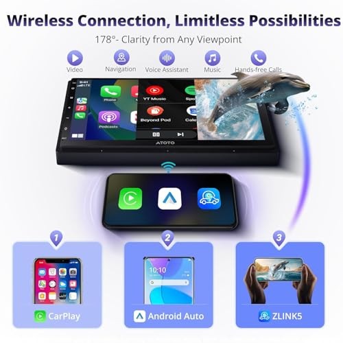 A5L 7inch Android Double DIN Car Stereo, in Dash Car Radio with Wi 7″
