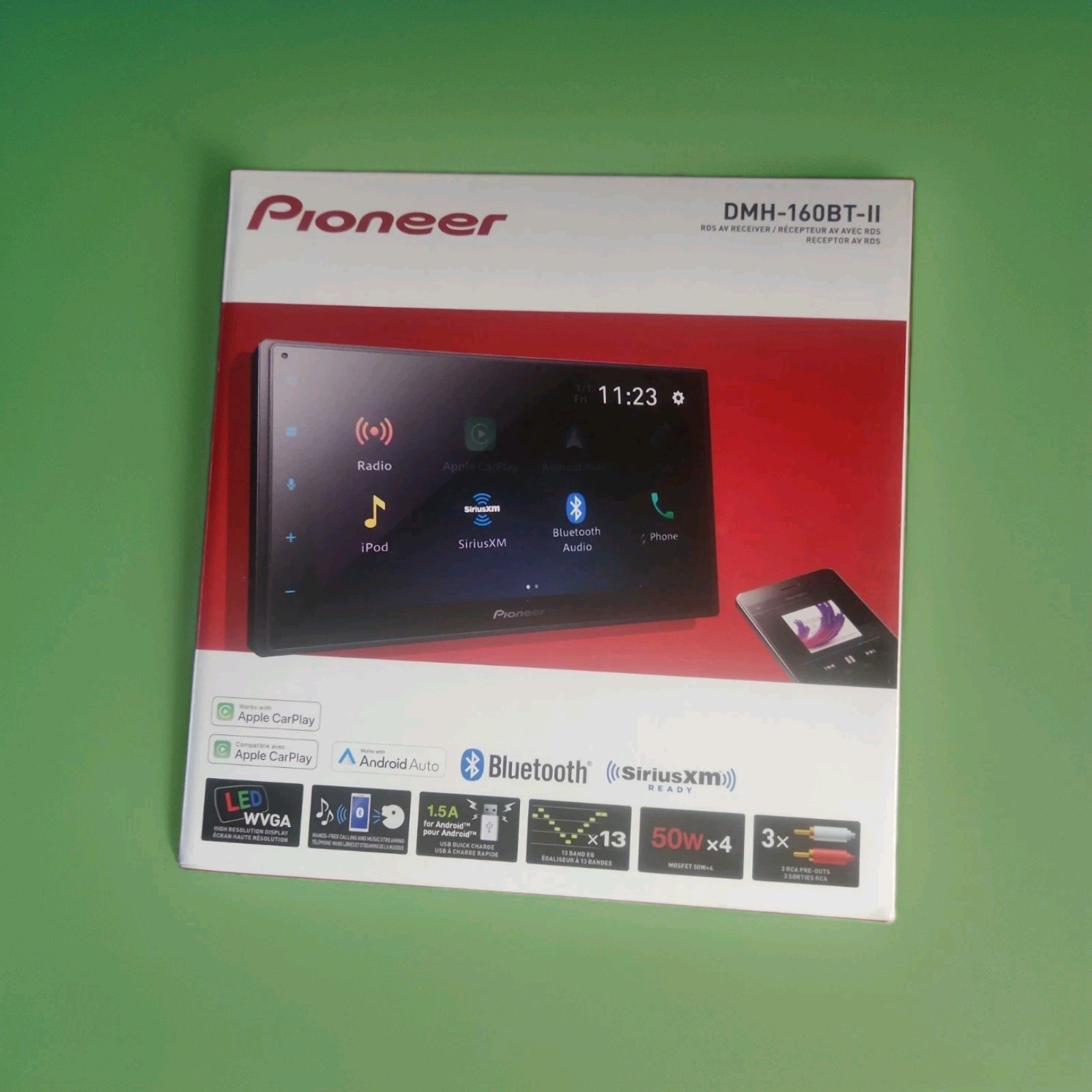 NEW Pioneer DMH-160BT-II Digital RDS AV Receiver Car Stereo Head Unit 6.8″