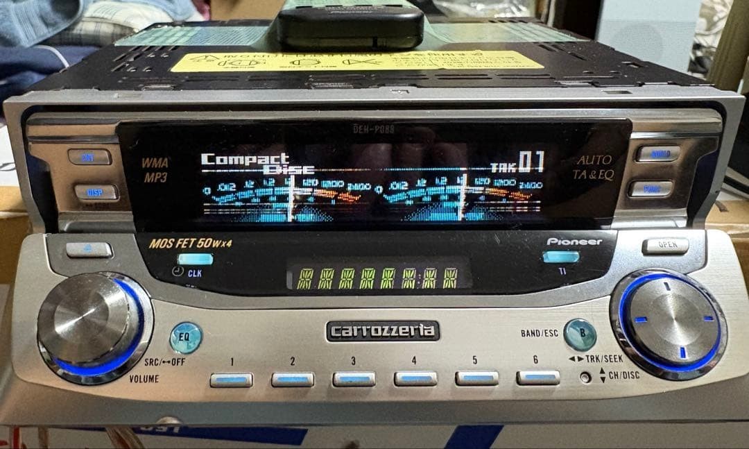 Pioneer Carrozzeria DEH-P088 1DIN CD MP3 Basic functionality confirmed