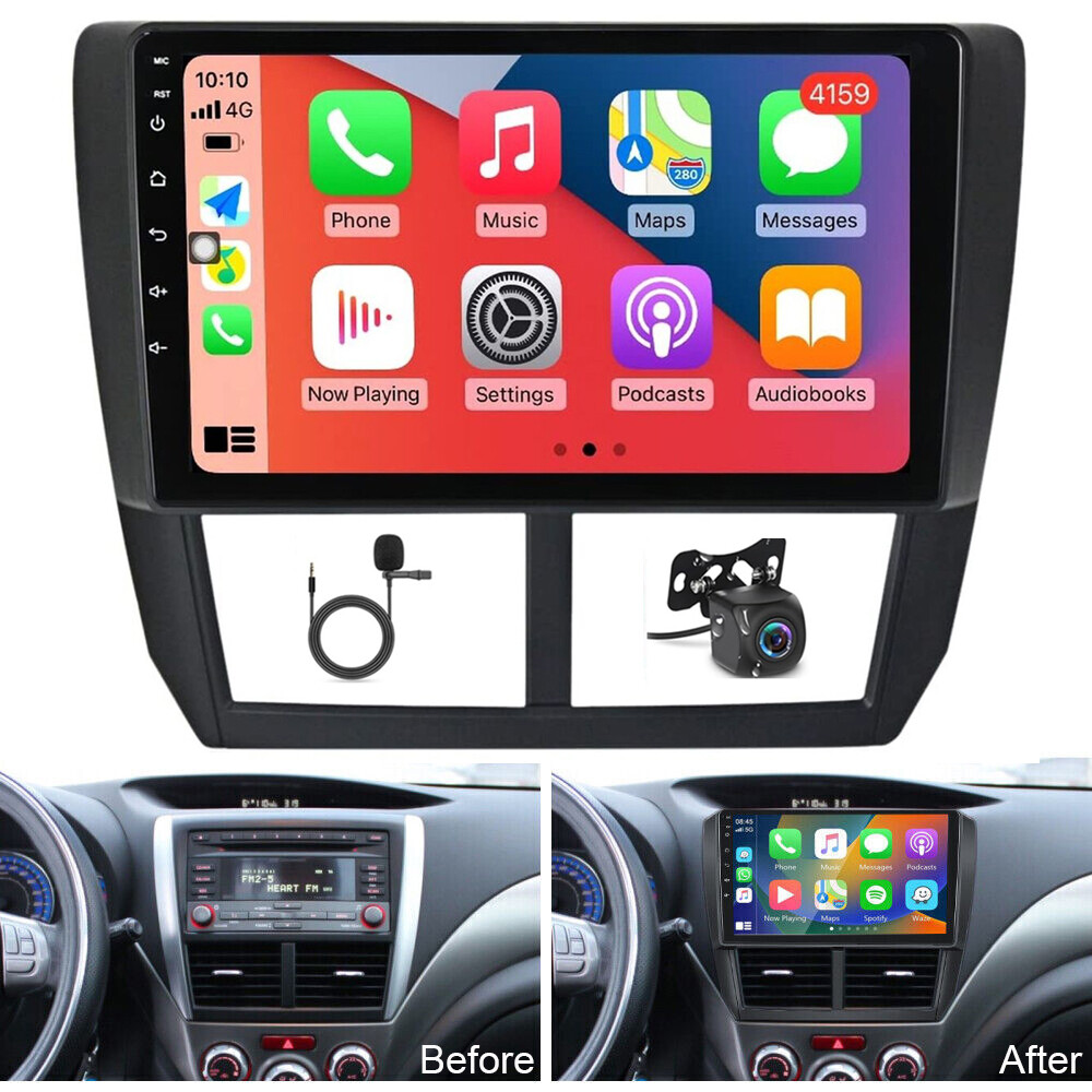 Android 13 CarPlay Camera For Subaru Forester Impreza 2009-2013 Car Stereo Radio