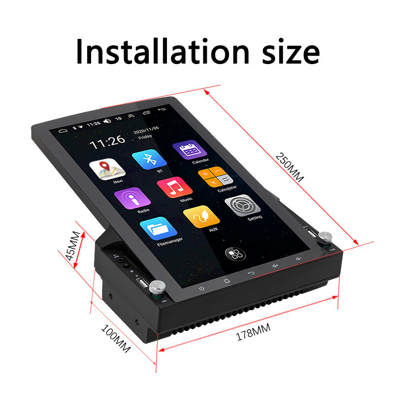 2 Din Bluetooth 10 Car Stereo Radio 10.1″ GPS Navi Android WiFi Touch Screen MP5