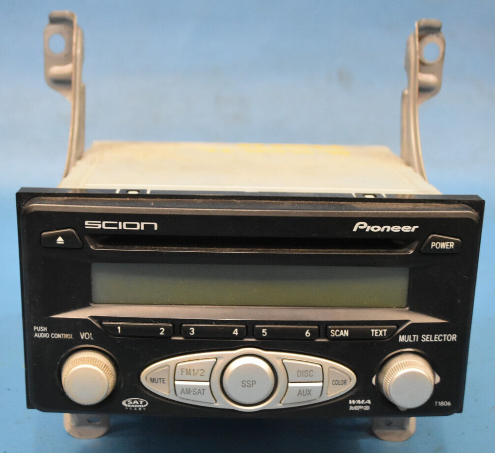 2006-2007 SCION TC RADIO AM FM CD SAT WMA MP3 PIONEER T1806 OEM 08600-21802