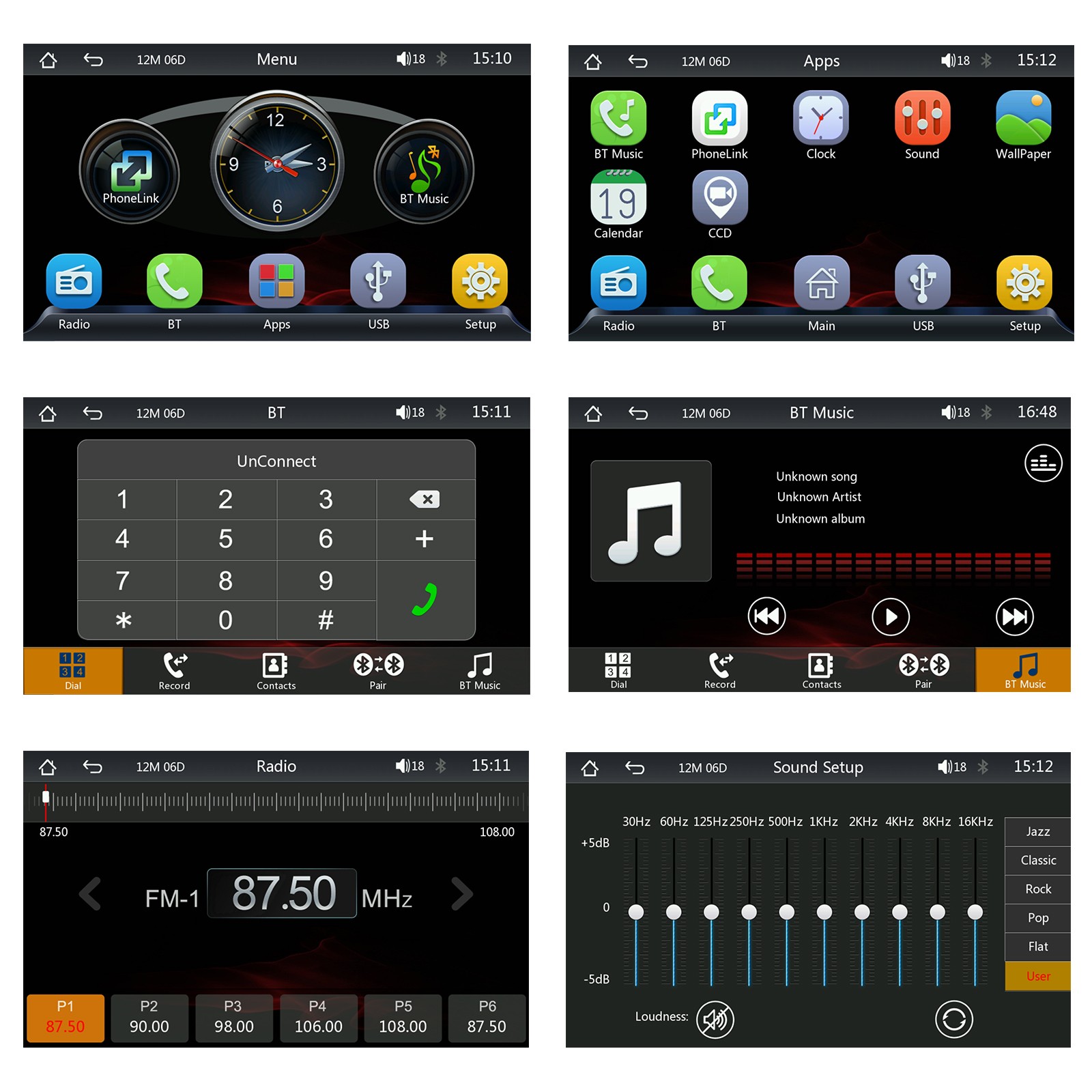 4.7″ Touch Screen BT Wireless Apple Carplay Android Auto Car Stereo Portable
