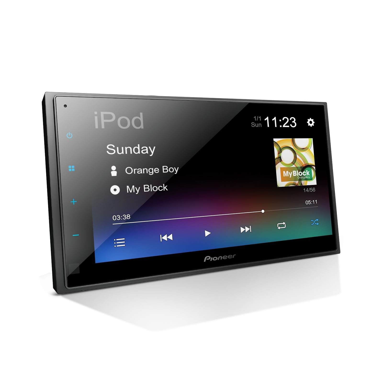 Pioneer DMH-130BT 6.8″ Resistive Touchscreen, Double Din–Bluetooth,Backup Camera