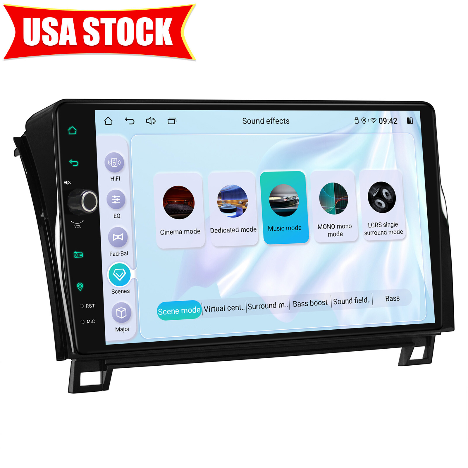 For Toyota Tundra 2007-2013/ Sequoia 2008+ 10.1″ Android Car Stereo WiFi Carplay