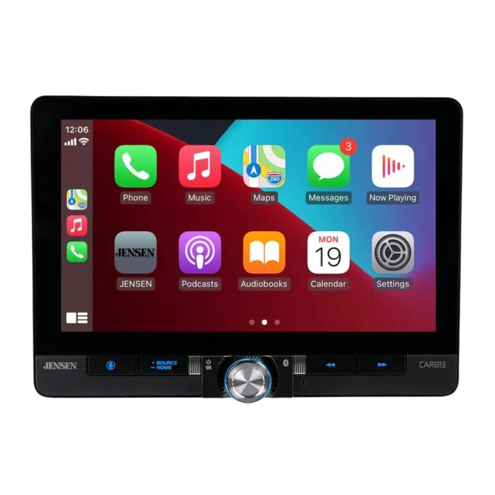 Jensen CAR813 8″ Single/Double DIN Multimedia w/ Backup Bullet Camera