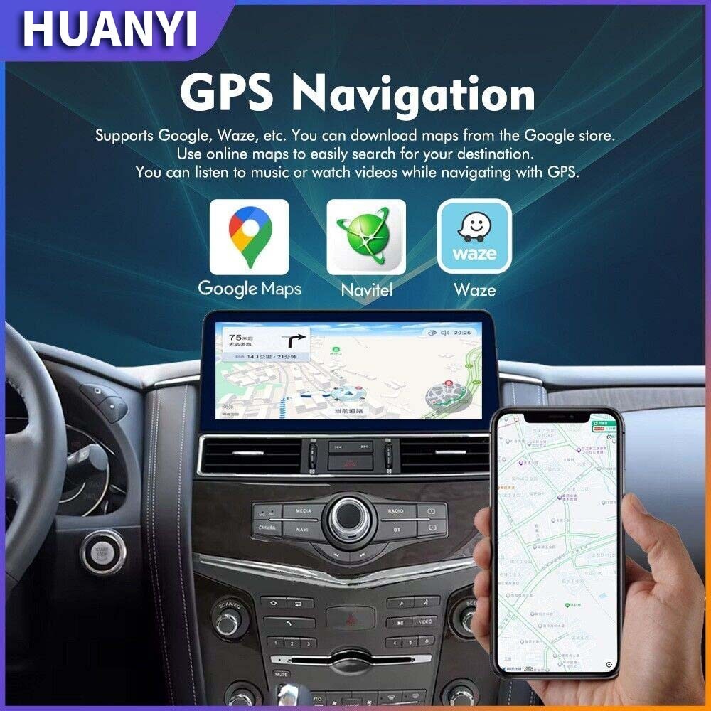 12.3″ For Nissan Armada Patrol Infiniti QX56/80 Android Car Radio Carplay Stereo