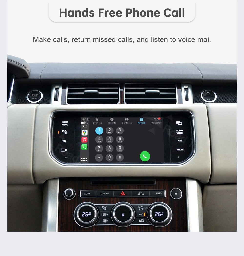 Roadtop Carplay Interface Kit for Land Rover Jaguar Range Rover Evoque Discovery