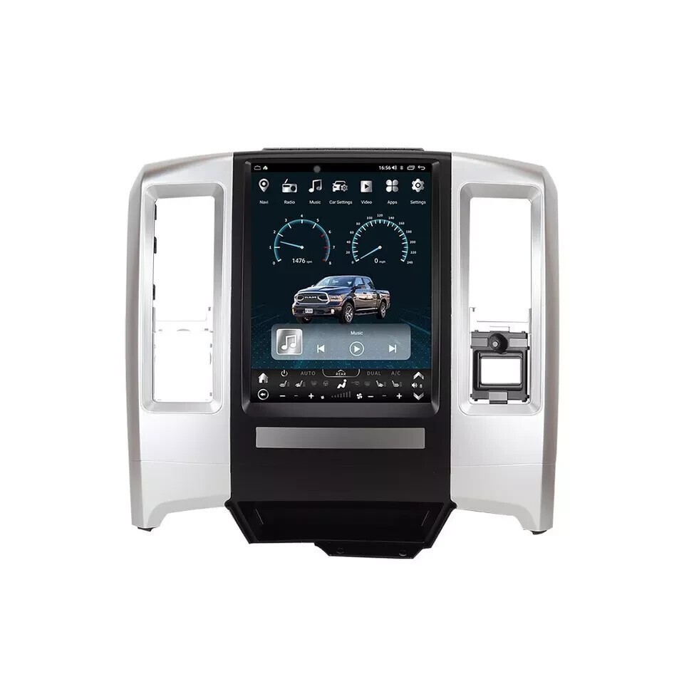 12.1″ Tesla Screen Car Stereo Radio GPS Navi 6+128GB For Dodge RAM 2009-2012