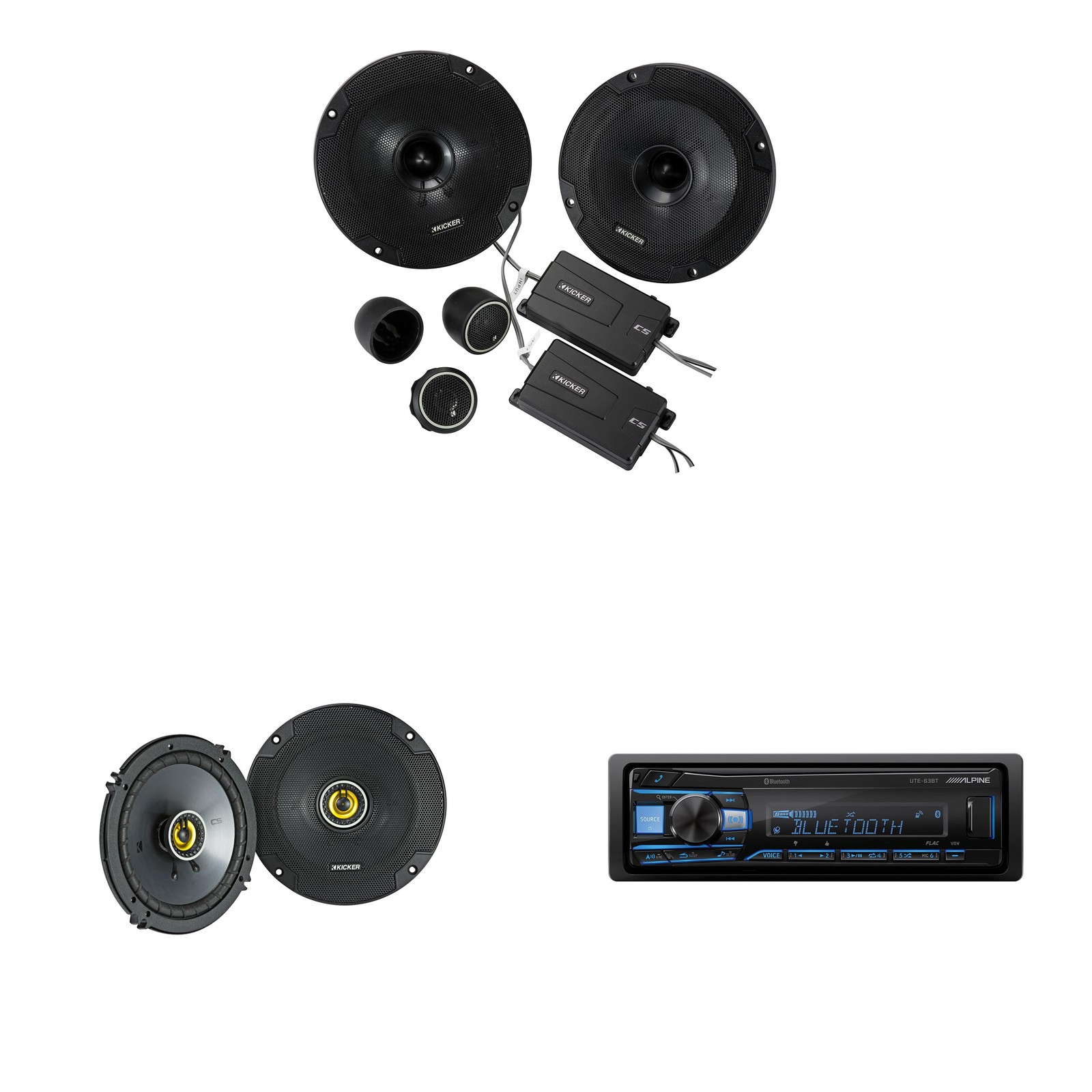 Alpine UTE-63BT Mech-less Digital Media Receiver with Bluetooth® Wireless Tec…