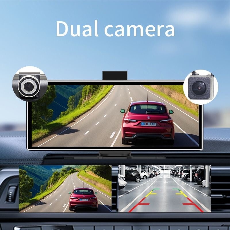 11.26″ Wireless CarPlay & Android Auto Screen with 64GB SD Card and Backup Camer