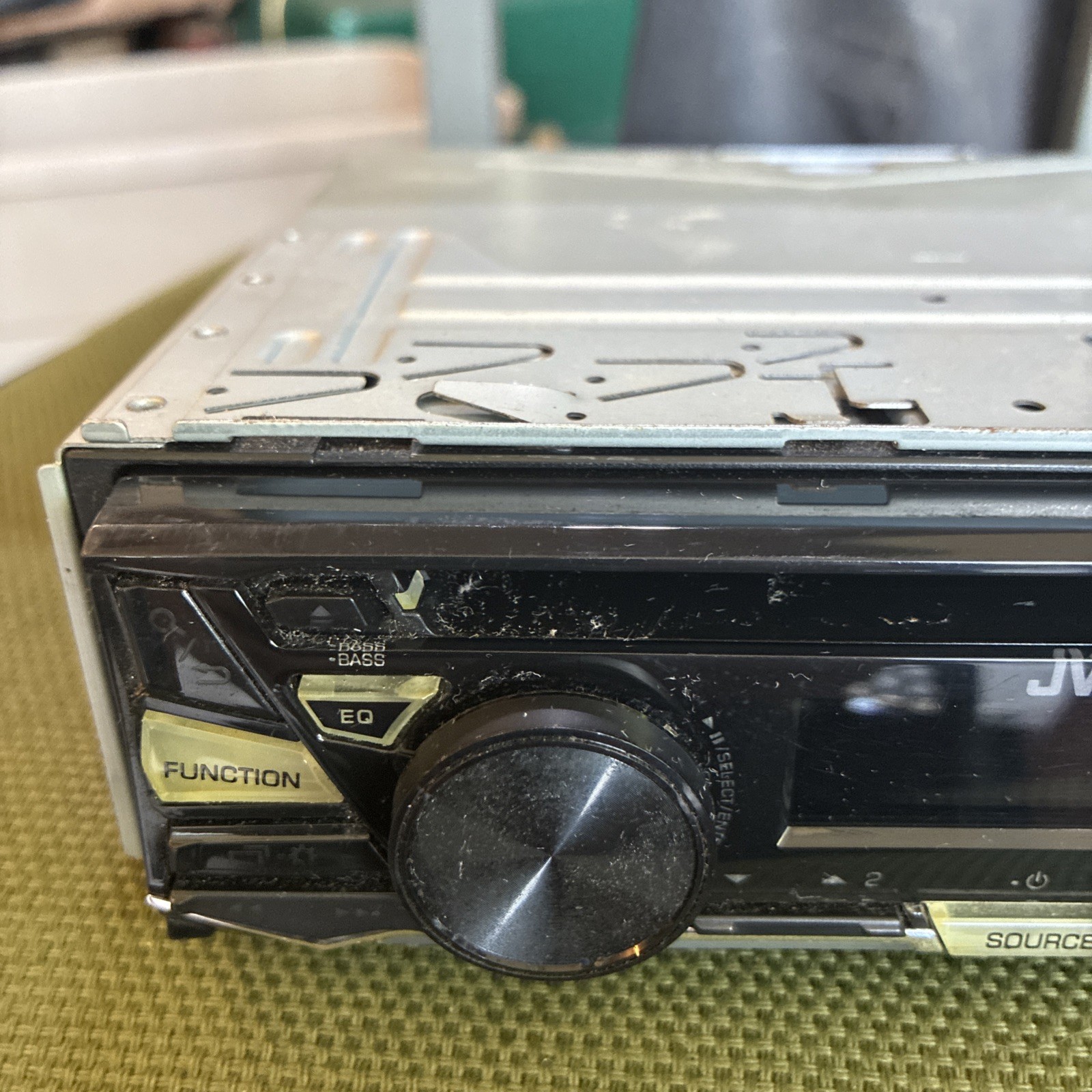 JVC KD-R370 Head Unit WMA MP3 Removable Face CD Untested