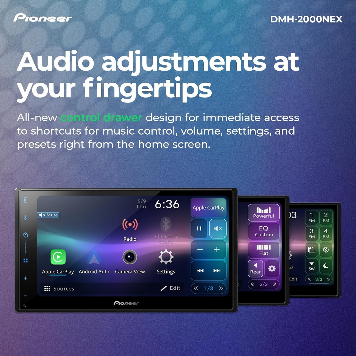 Pioneer DMH-2000NEX 6.8″ Wired Apple CarPlay Android Auto HD Radio Receiver