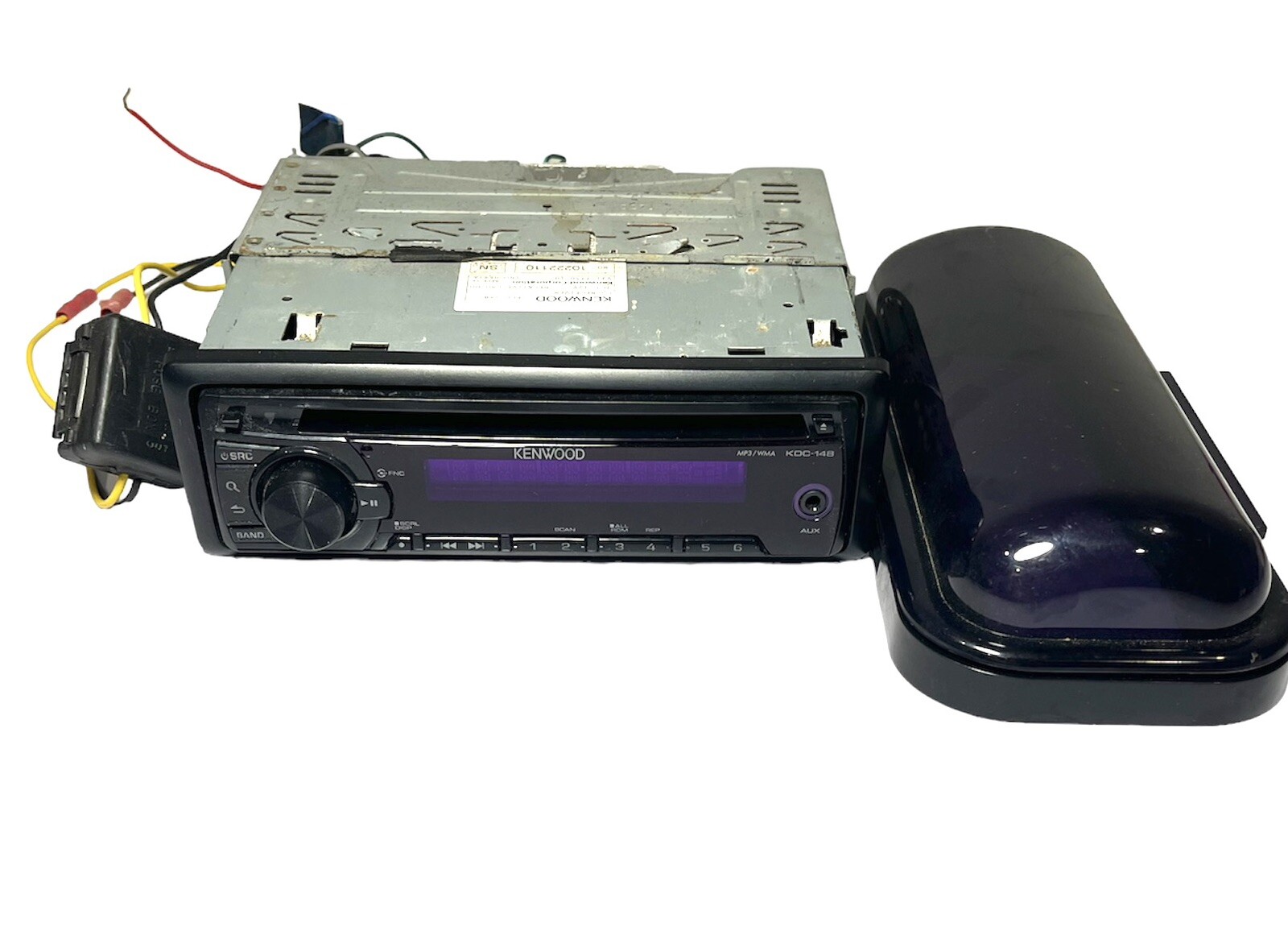 Kenwood KDC-148 CD Player Radio In Dash Receiver Black W/ Radio Cover