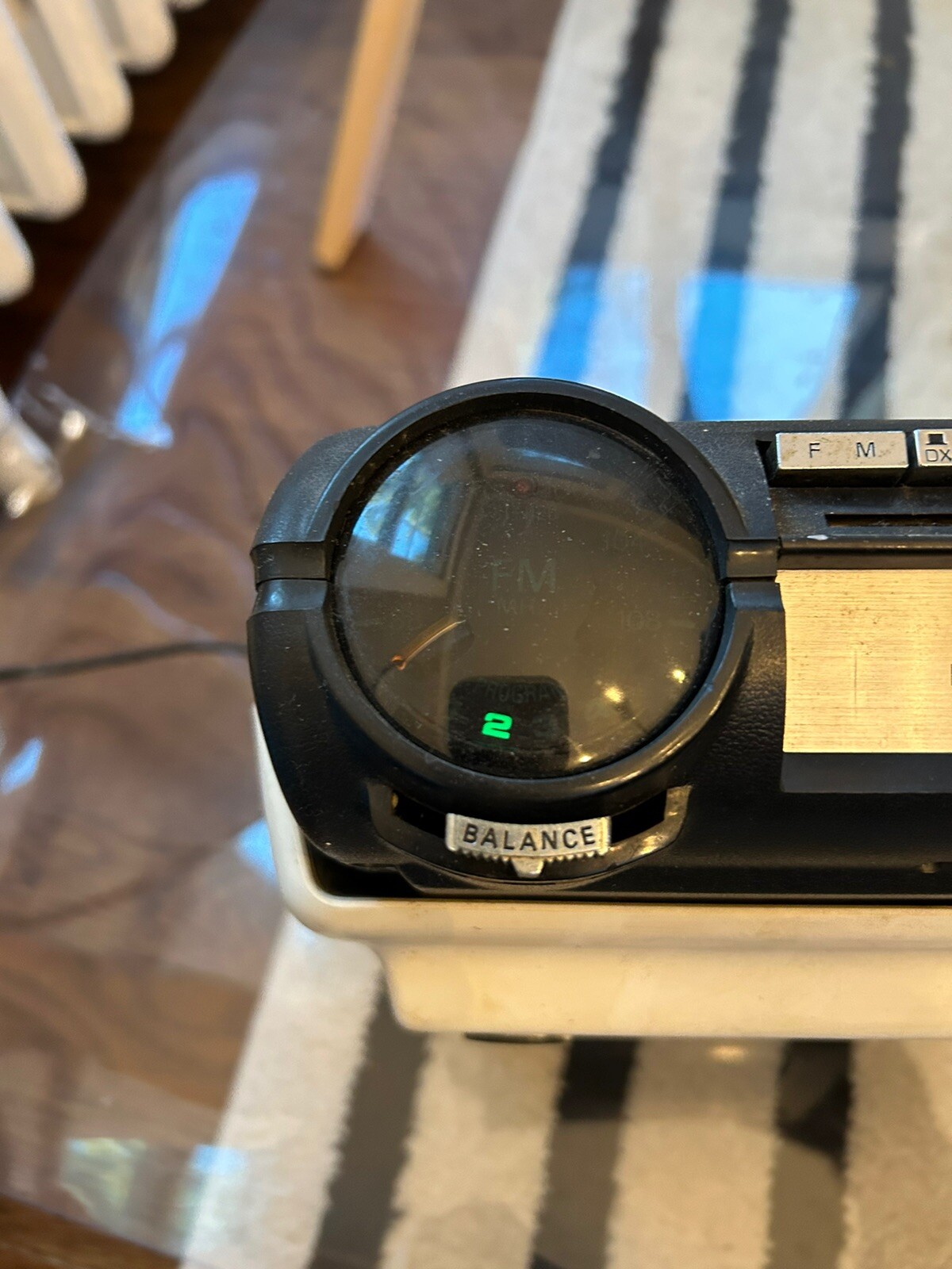 Rare Vintage PANASONIC CQ-880EU Car Radio FM 8 Track Player Stereo W/ Cabinet