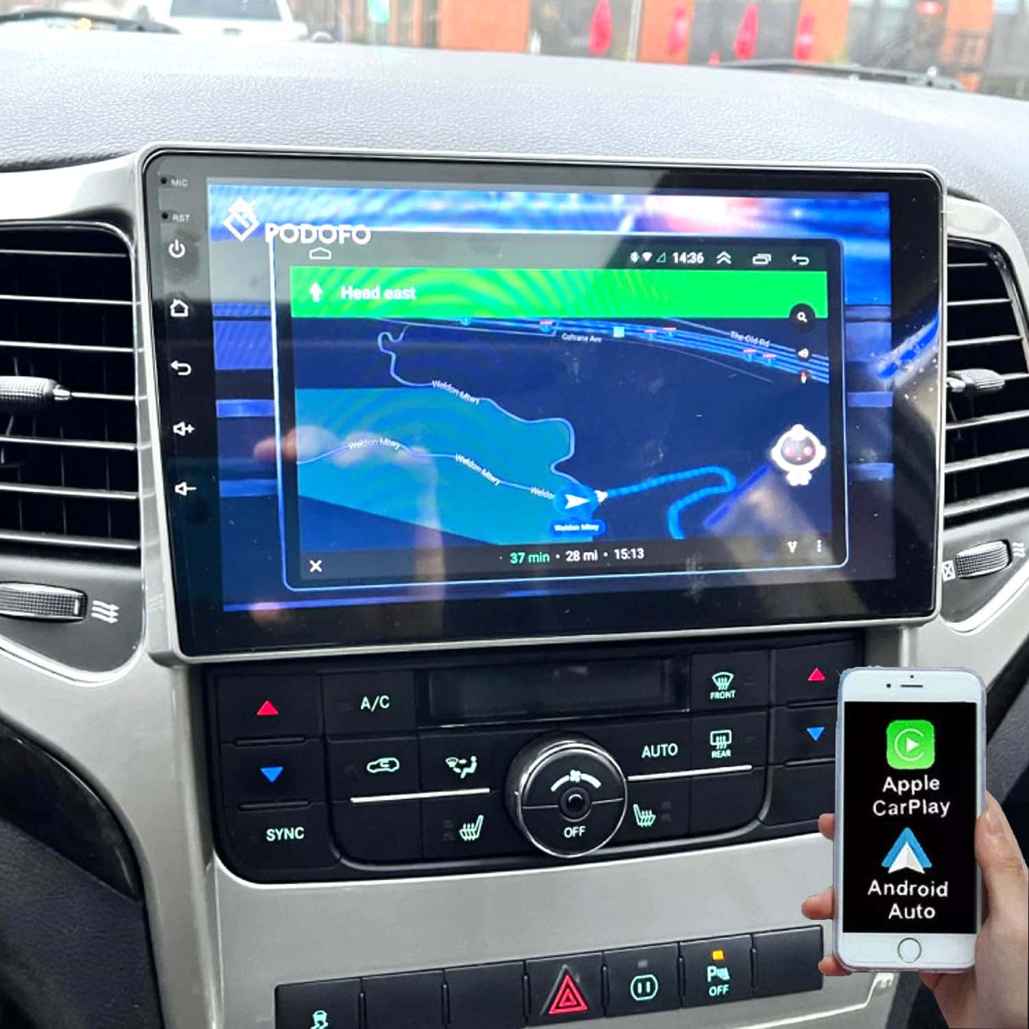 9” Car Stereo Radio For 2011-2013 Jeep Grand Cherokee Carplay Android 13 GPS