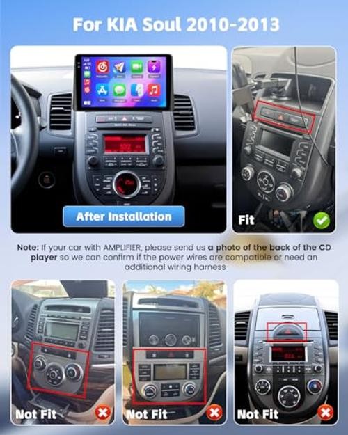 KIA Soul Car Radio – 9″ 1280×720 Touch Screen – 4+128G