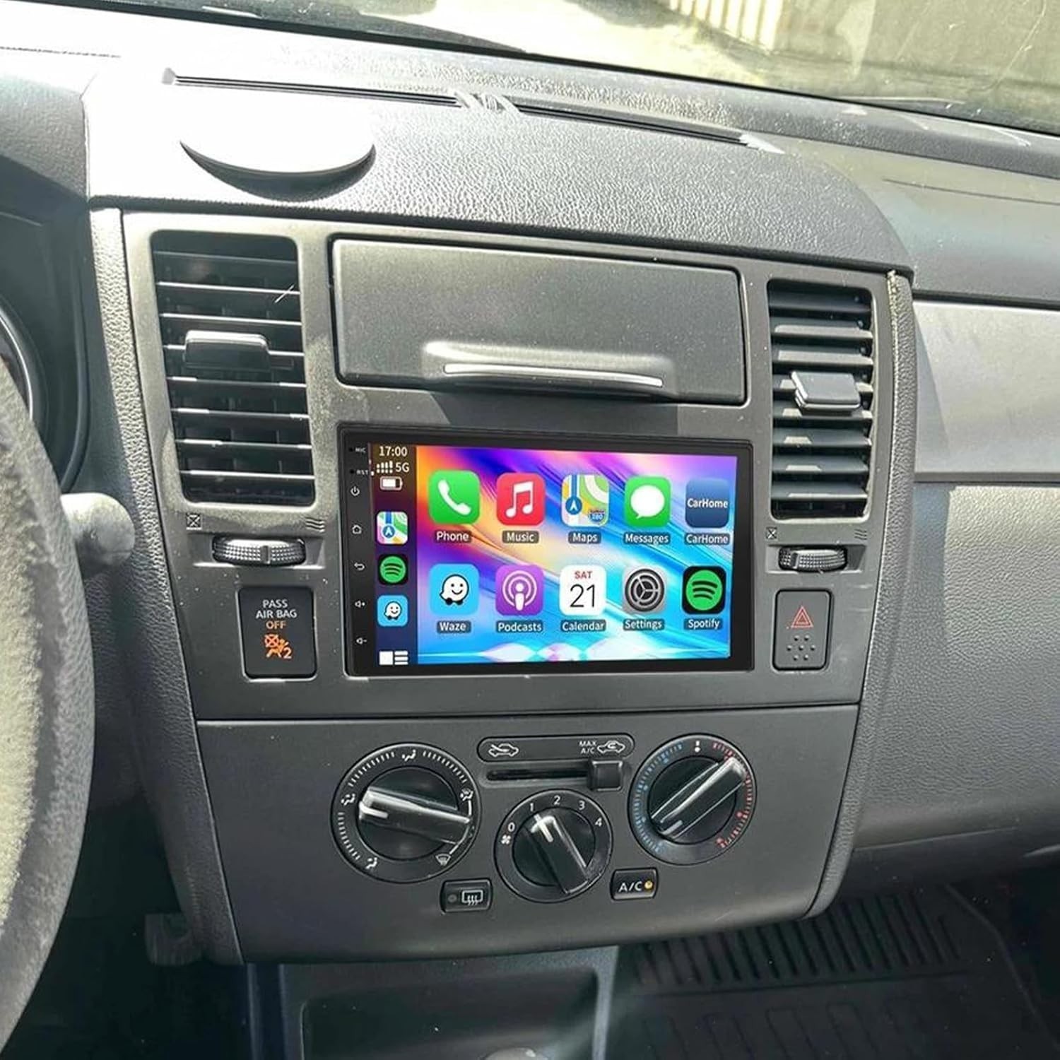 Car Radio Stereo Carplay For 2007-2012 Nissan Sentra 4+64G Carplay BT