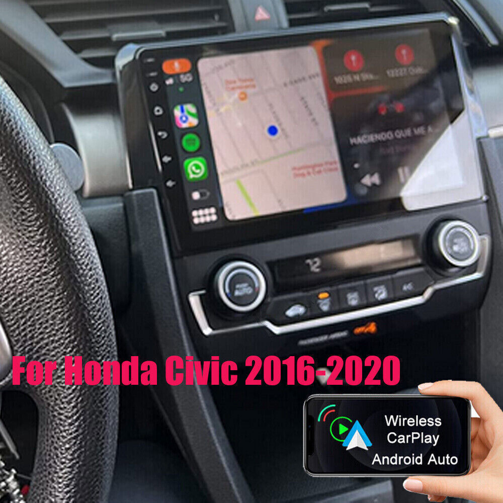 64G Android 15 Carplay Stereo Radio GPS For Honda Civic 2016 2017 2018 2019 2020