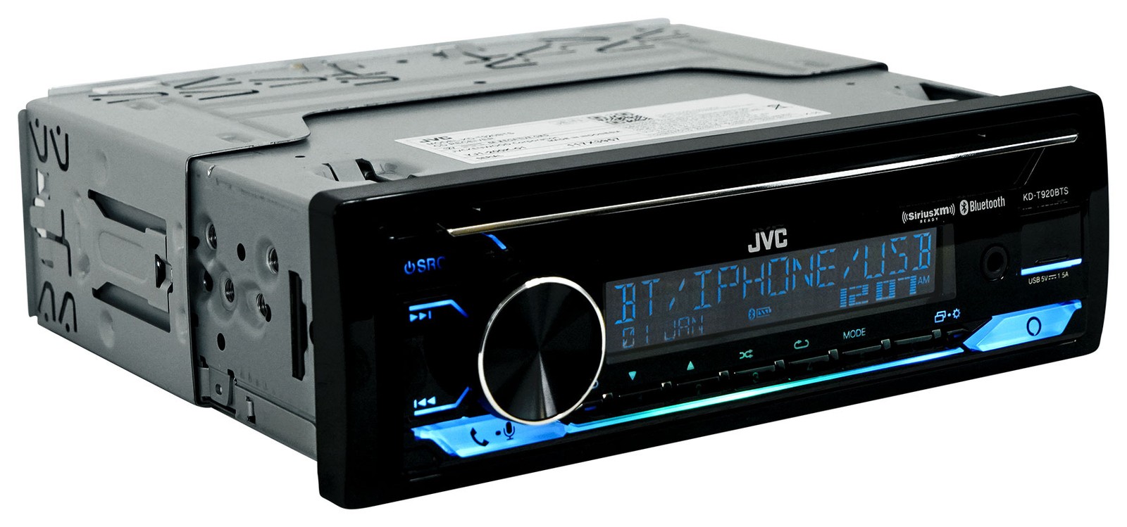 JVC KD-T920BTS Car Stereo CD Receiver Bluetooth/USB/XM Ready/Alexa/13-Band EQ