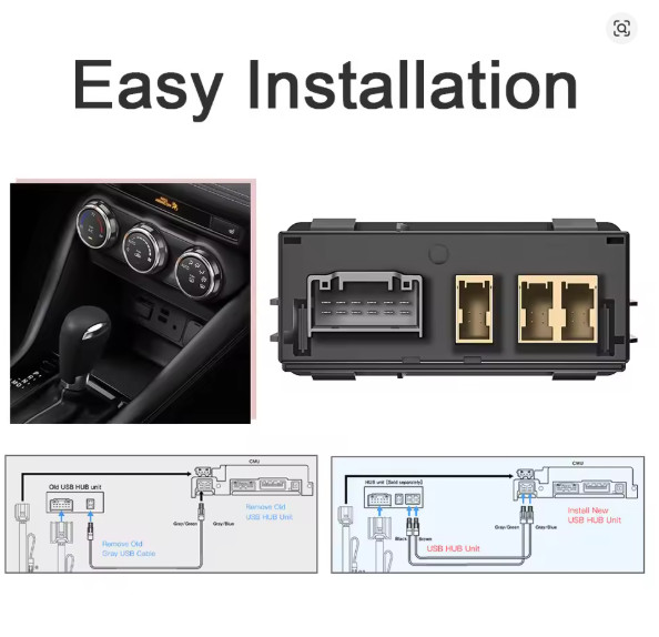 Mazda TK78-66-9U0C-KIT Carplay Retrofit Kit Carplay Android Auto System Upgrade