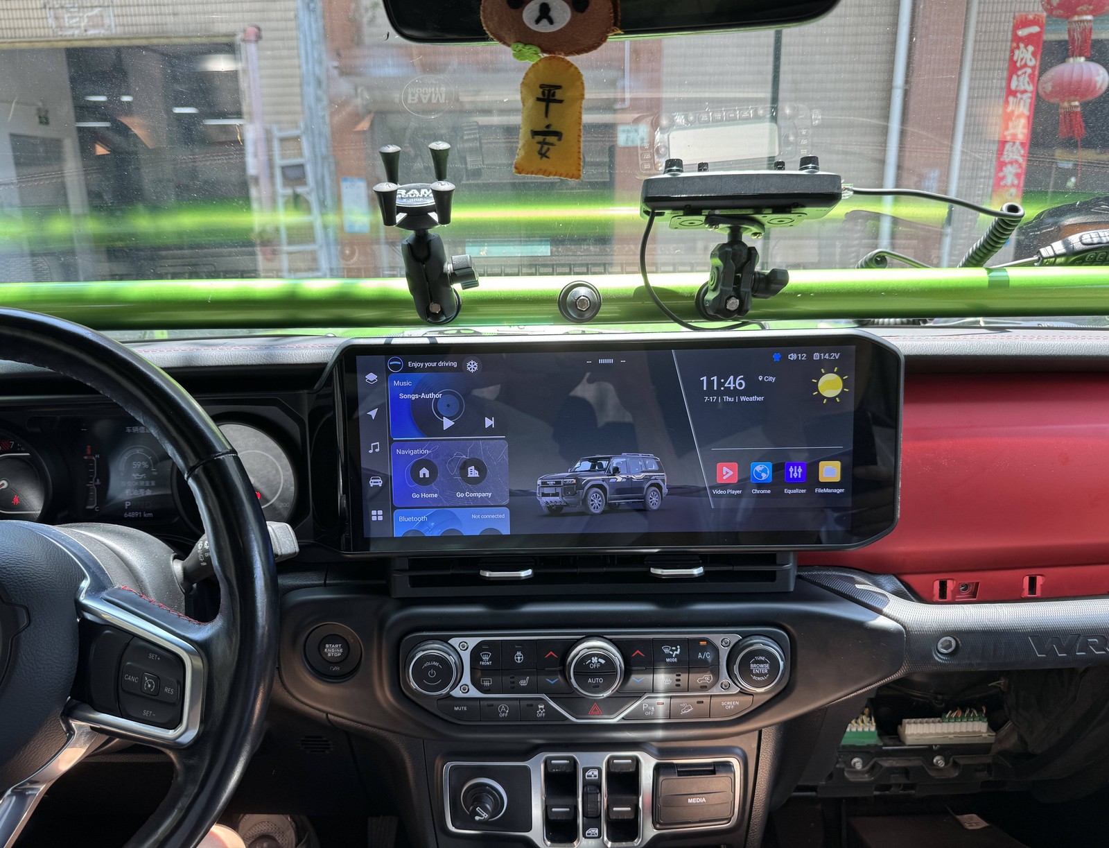 NEW 15″ Car Radio For Jeep Wrangler Jl Gladiator 2018-2023 Gps Navigation Stereo