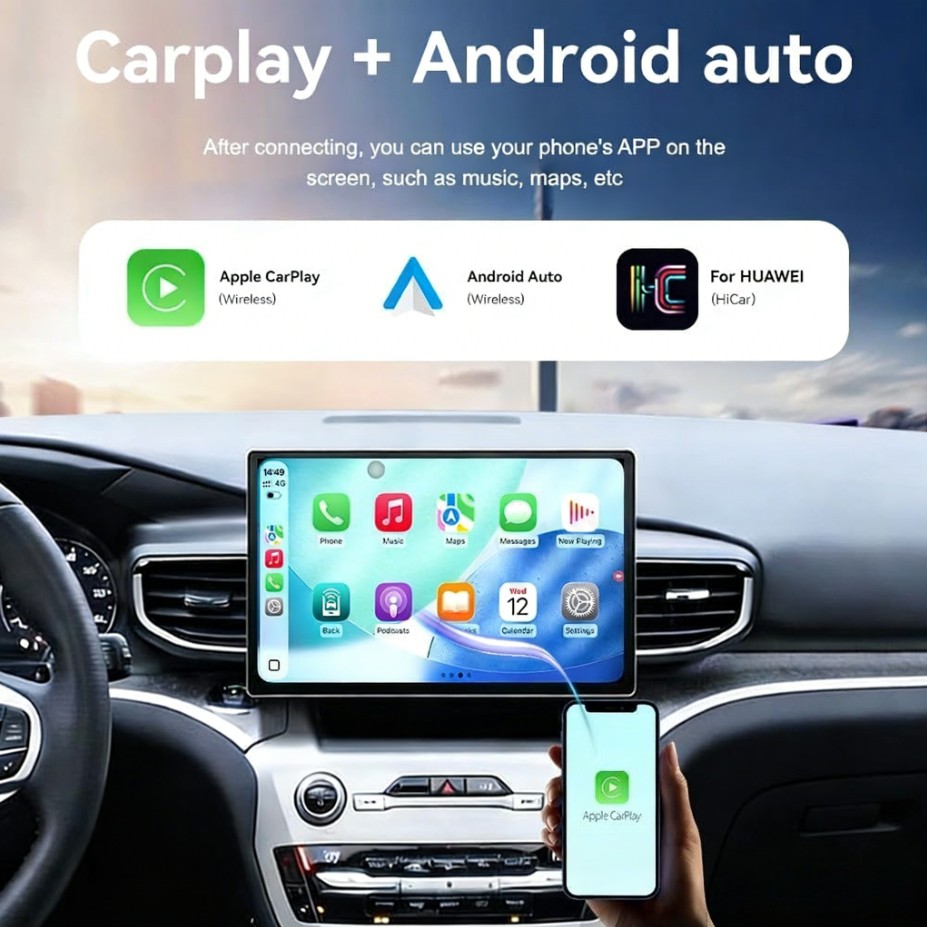 Android Car Radio Stereo AHD GPS Carplay Navigation For Ford Explorer 2020-2025
