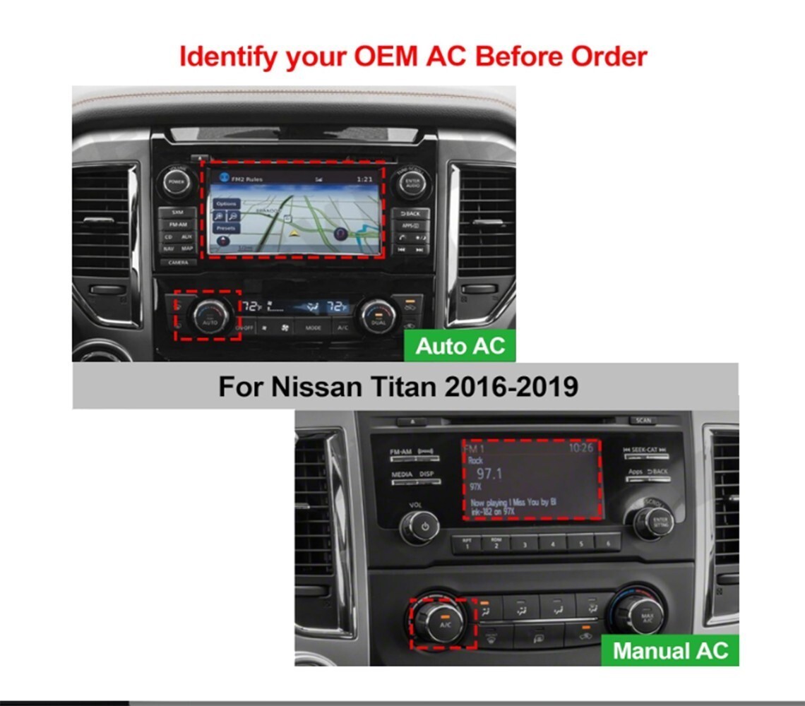 13” For Nissan Titan 2016-2019 Car GPS radio Navigation Stereo 6G+128G Carplay