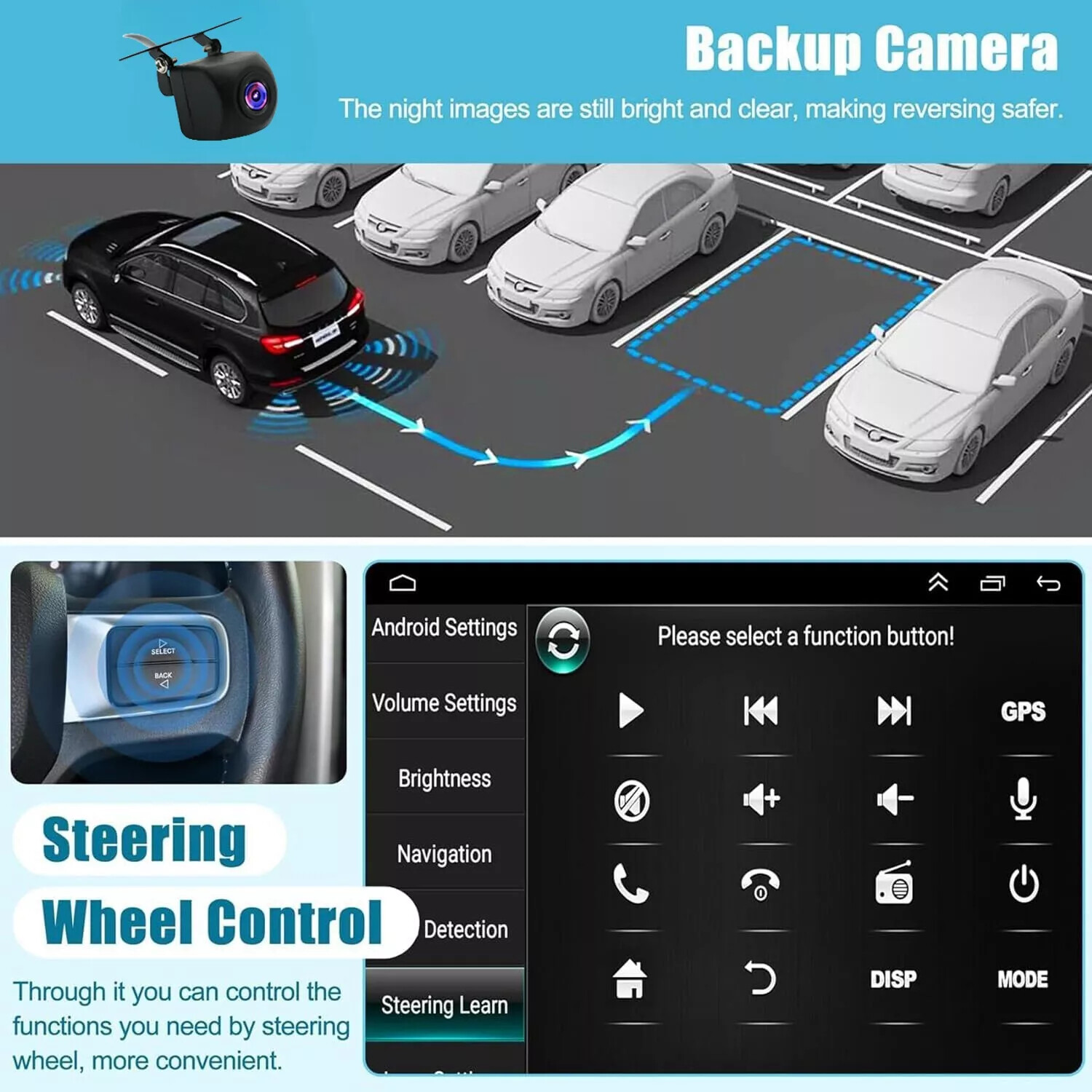 For Jeep Wrangler 2007-2017 7″Carplay Stereo Radio GPS Wifi w/Cam RDS SWC 5G