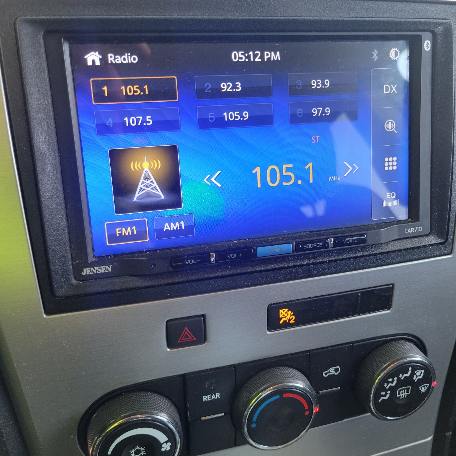 Jensen CAR710X Digital Multimedia Receiver A COND WITH DASH MOUNT AND HARNESS