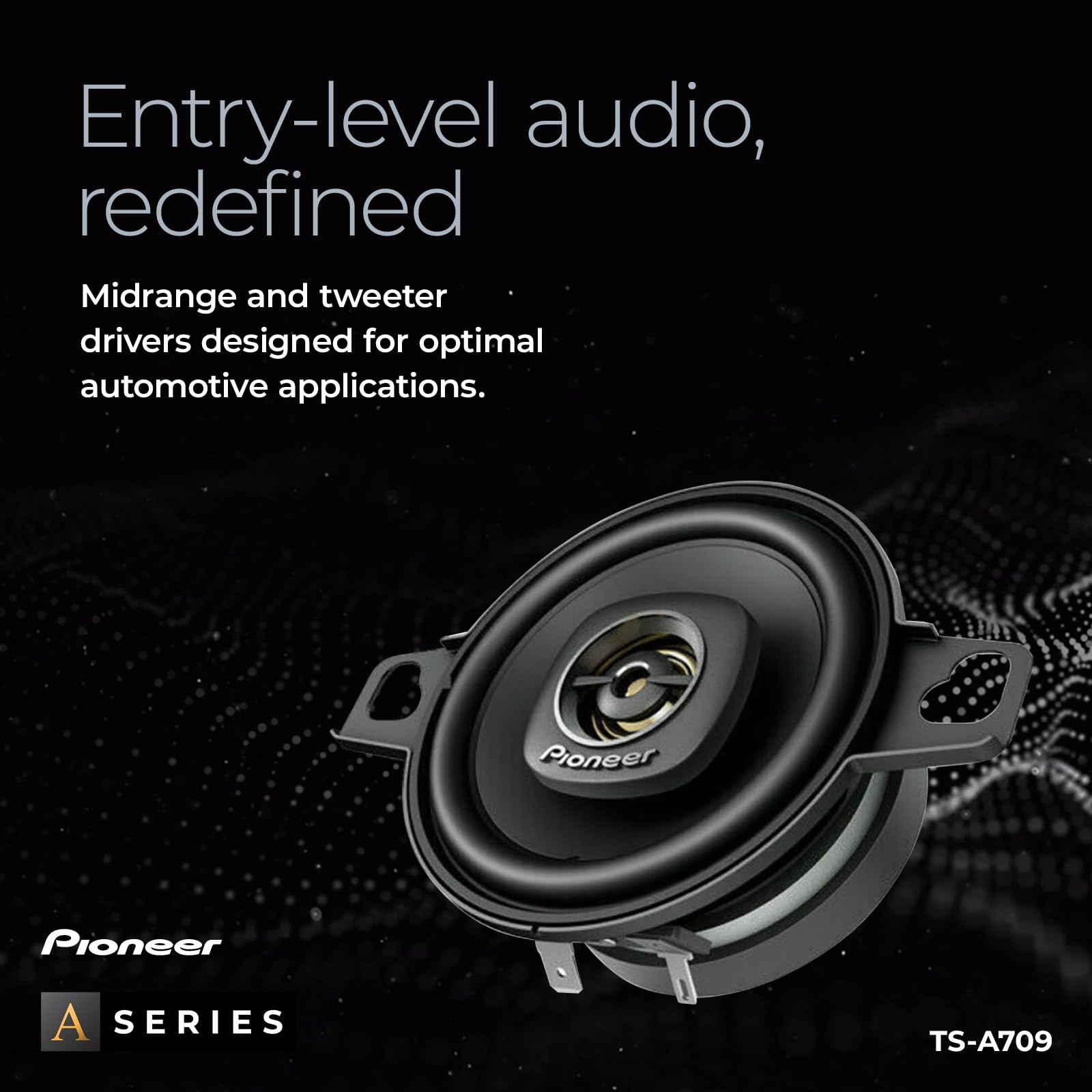 A-Series Plus TS-A709 2.75′ 2-Way Speakers (Pair) – 600W Max, Balanced Sound …