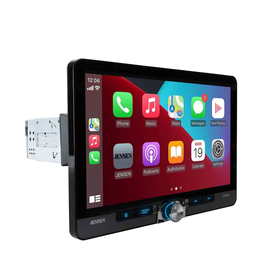 Jensen CAR1013 1-DIN Bluetooth Digital Multimedia Receiver w/ 10.1″ Touchscreen