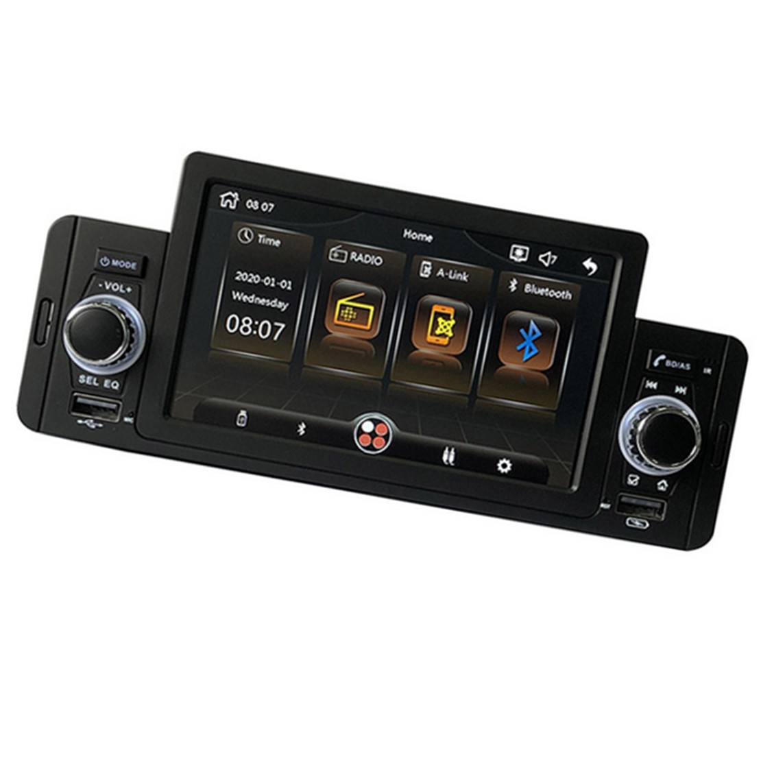 5″ Touch Screen Single Din Radio MP5 Player Dual USB Bluetooth Mirror Link New