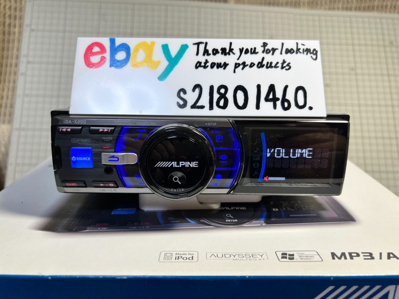ALPINE iDA-X200 MP3/WMA/AAC USB Player Audio Head Unit Bluetooth JDM Near Mint