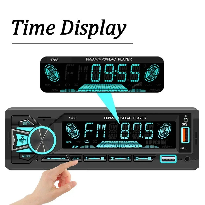 Car MP3 Player Radio Srereo Bluetooth FM Receiver Support Phone Charging USB/TF