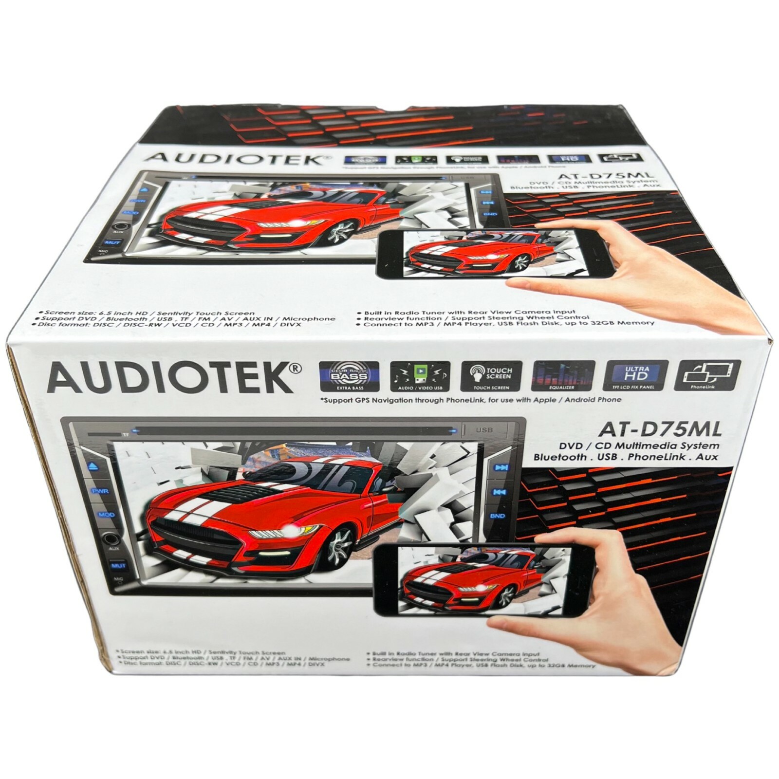 200w 2Din Car NAVI 6.2″ DVD CD Touch Screen Radio Mirror Link For Android & IOS