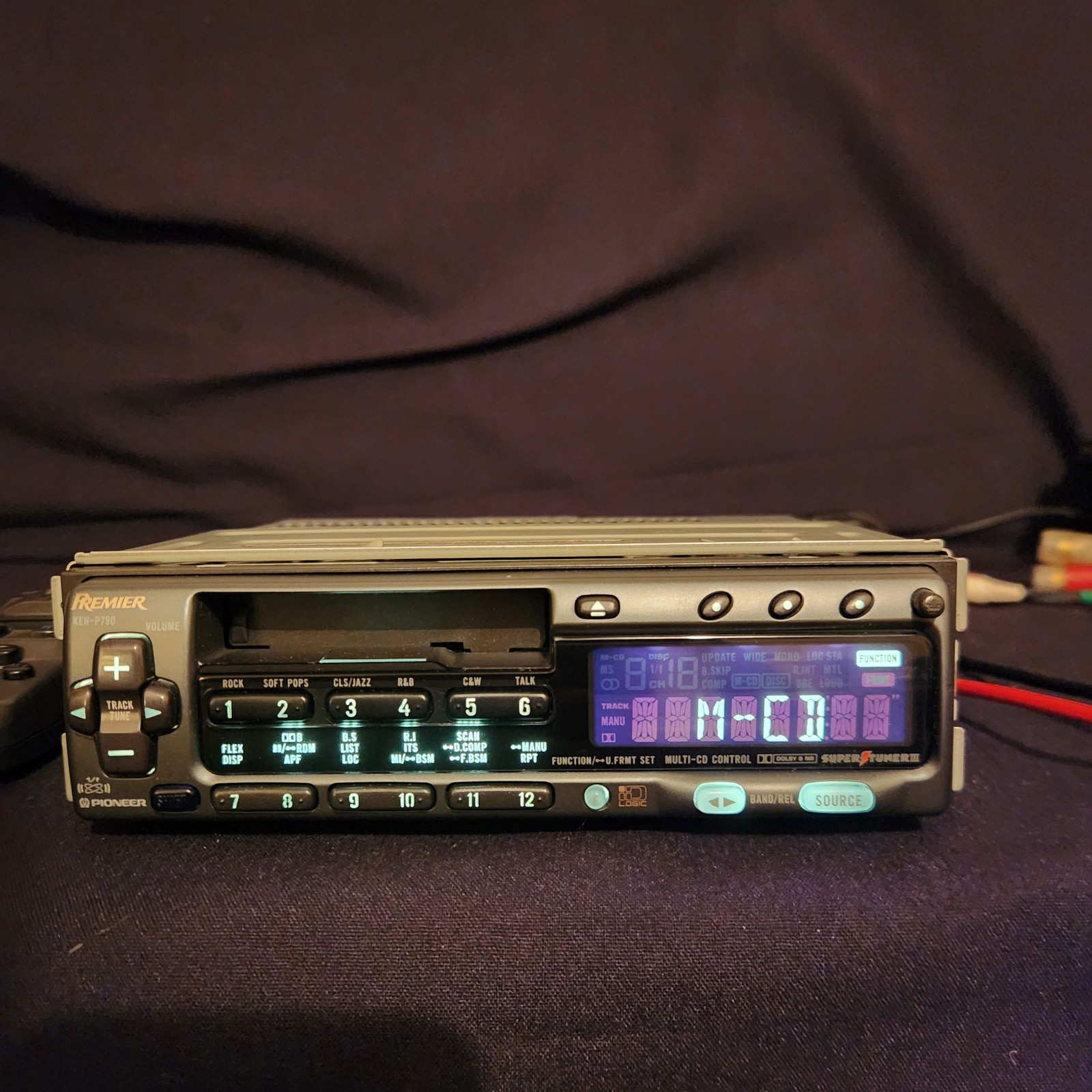 Pioneer Premier KEH-P790 Cassette Player W/ Main Controller/Manual/Box Nice Rare