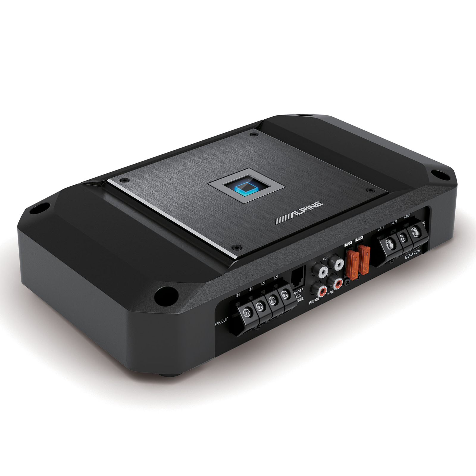 Alpine R2-A75M 750W R Series Mono Subwoofer Amplifier + SoundBox TCK4 Wiring Kit